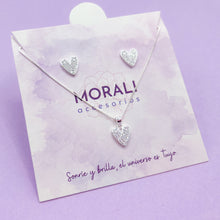 Cargar imagen en el visor de la galería, Juego Plata Corazón Largo
