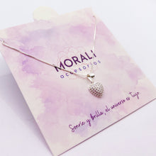 Cargar imagen en el visor de la galería, Dije Plata Corazón Microcircones
