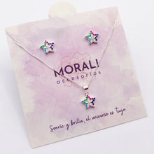 Cargar imagen en el visor de la galería, Juego Plata Estrellita Colores
