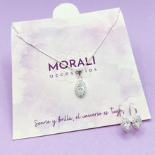 Cargar imagen en el visor de la galería, Juego Plata Circón Cristal
