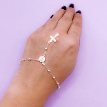 Cargar imagen en el visor de la galería, Pulsera Plata Denario San Benito 3 mm
