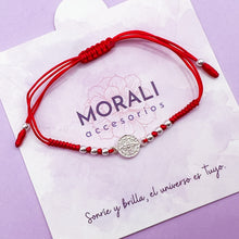 Cargar imagen en el visor de la galería, Pulsera Plata San Benito Balines
