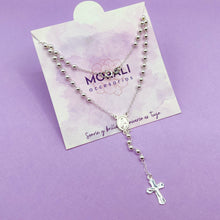 Cargar imagen en el visor de la galería, Rosario Plata Virgen Milagrosa Balín 3,5 mm
