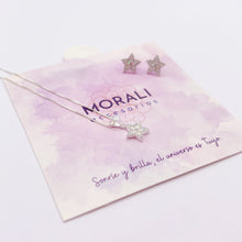 Cargar imagen en el visor de la galería, Juego Plata Estrellita Cristal
