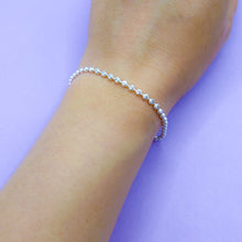 Cargar imagen en el visor de la galería, Pulsera Plata Balines Labrados Grandes
