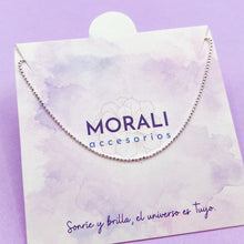 Cargar imagen en el visor de la galería, Cadena Plata Puntos 40 cms

