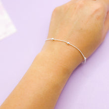 Cargar imagen en el visor de la galería, Pulsera Plata Balines Lisos

