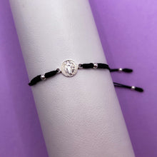 Cargar imagen en el visor de la galería, Pulsera Plata San Benito Negra
