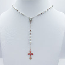 Cargar imagen en el visor de la galería, Rosario Plata Virgen Milagrosa Balín 4 mm
