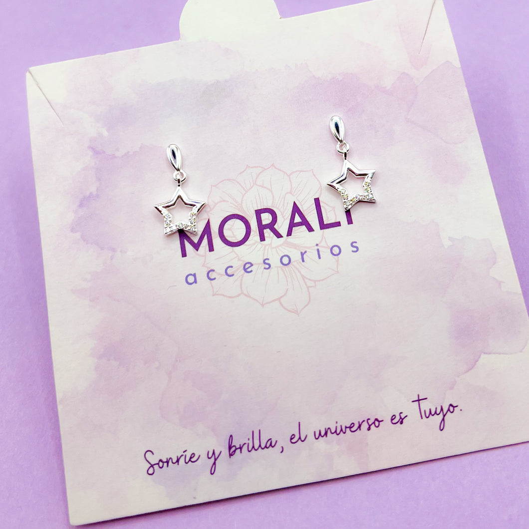 Aretes Plata Estrellas