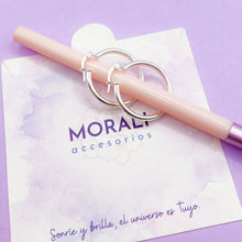 Cargar imagen en el visor de la galería, Candongas Plata Tubo D 2,6 cm
