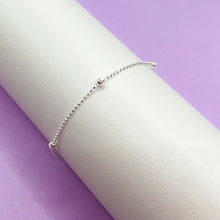 Cargar imagen en el visor de la galería, Pulsera Plata Balines Líneas
