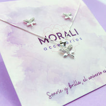 Cargar imagen en el visor de la galería, Juego Plata Mariposa Microcircones
