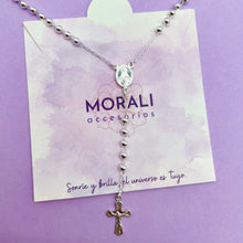 Cargar imagen en el visor de la galería, Rosario Plata Virgen Milagrosa Balín 3,5 mm
