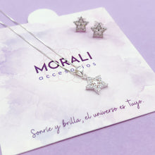 Cargar imagen en el visor de la galería, Juego Plata Estrella Shine
