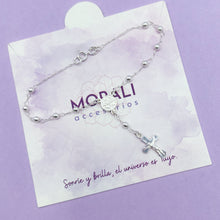 Cargar imagen en el visor de la galería, Pulsera Plata Denario San Benito 3 mm
