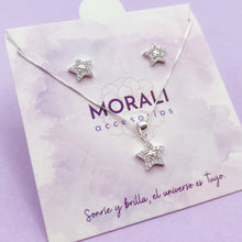 Cargar imagen en el visor de la galería, Juego Plata Estrella Shine
