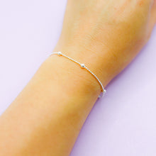 Cargar imagen en el visor de la galería, Pulsera Plata Balines Lisos
