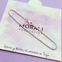 Cargar imagen en el visor de la galería, Pulsera Plata Balines Labrados Pequeños
