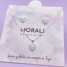 Cargar imagen en el visor de la galería, Juego Plata Corazón Largo
