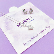 Cargar imagen en el visor de la galería, Juego Plata Mariposas
