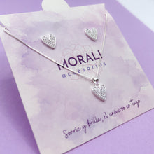 Cargar imagen en el visor de la galería, Juego Plata Corazón Largo

