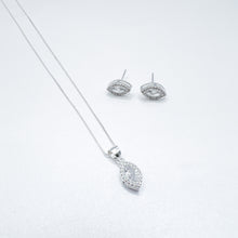 Cargar imagen en el visor de la galería, Juego Plata Circón Gota Cristal
